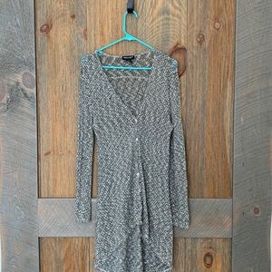 Long Black/White Sweater